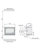 Plieninė krosnelė Nibe Contura 330G, juoda, 5 - 9 kW