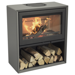 Plieninė krosnelė Nibe Contura 320A, juoda, 5 - 9 kW