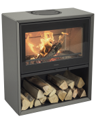 Plieninė krosnelė Nibe Contura 320AG, juoda, 5 - 9 kW