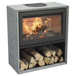 Plieninė krosnelė Nibe Contura 320T, juoda, 5 - 9 kW