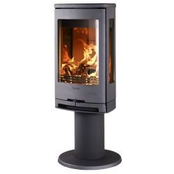 Plieninė krosnelė Nibe Contura C780, juoda, su ketiniu viršumi