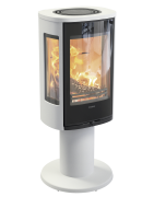 Plieninė krosnelė Nibe Contura C886G:1 Style, balta, 3 - 7 kW