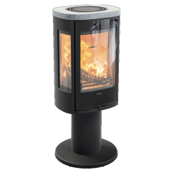 Plieninė krosnelė Nibe Contura C886G:3 Style, juoda, 3 - 7 kW