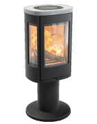 Plieninė krosnelė Nibe Contura C886:3 Style, juoda, 3 - 7 kW