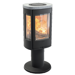 Plieninė krosnelė Nibe Contura C886:3 Style, juoda, 3 - 7 kW