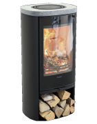 Plieninė krosnelė Nibe Contura C810G:3 Style, juoda, 3 - 7 kW