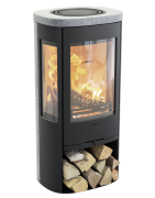 Plieninė krosnelė Nibe Contura C856T Style, juoda, 3 - 7 kW