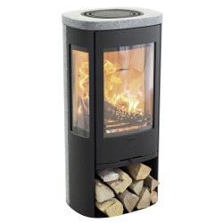 Plieninė krosnelė Nibe Contura C856T Style, juoda, 3 - 7 kW