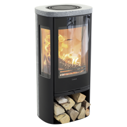 Plieninė krosnelė Nibe Contura C856TG Style, juoda, 3 - 7 kW