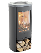 Plieninė krosnelė Nibe Contura C810:3 Style, pilka, 3 - 7 kW