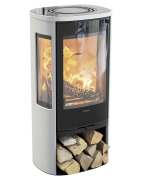 Plieninė krosnelė Nibe Contura C856G:2 Style, balta, 3 - 7 kW