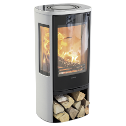 Plieninė krosnelė Nibe Contura C856G:2 Style, balta, 3 - 7 kW