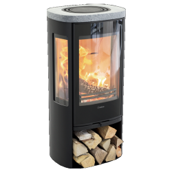 Plieninė krosnelė Nibe Contura C856G:3 Style, juoda, 3 - 7 kW