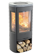 Plieninė krosnelė Nibe Contura C856:3 Style, pilka, 3 - 7 kW