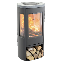 Plieninė krosnelė Nibe Contura C856:3 Style, pilka, 3 - 7 kW