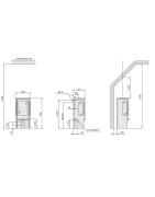 Plieninė krosnelė Nibe Contura C856:1 Style, pilka, 3 - 7 kW