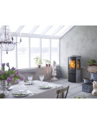 Plieninė krosnelė Nibe Contura 556T Style, pilka, 3 - 7 kW