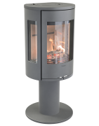 Plieninė krosnelė Nibe Contura C586:1 Style, pilka, 3 - 7 kW