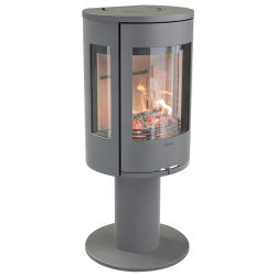 Plieninė krosnelė Nibe Contura C586:1 Style, pilka, 3 - 7 kW