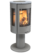 Plieninė krosnelė Nibe Contura C586:3 Style, pilka, 3 - 7 kW