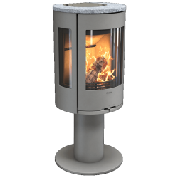 Plieninė krosnelė Nibe Contura C586:3 Style, pilka, 3 - 7 kW