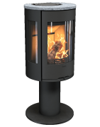 Plieninė krosnelė Nibe Contura C586:3 Style, juoda, 3 - 7 kW