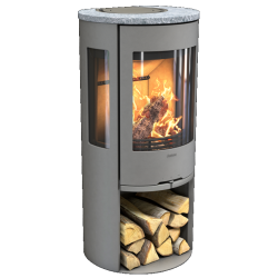 Plieninė krosnelė Nibe Contura C556:3 Style, pilka, 3 - 7 kW