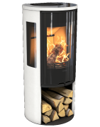 Plieninė krosnelė Nibe Contura C556:2 G Style, balta, 3 - 7 kW