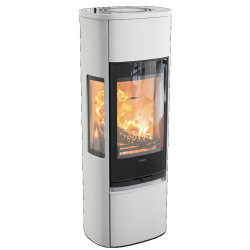 Plieninė krosnelė Nibe Contura C896G:2 Style, balta, 3 - 7 kW