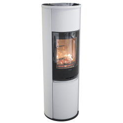 Plieninė krosnelė Nibe Contura C690G:2, balta, 3 - 9 kW