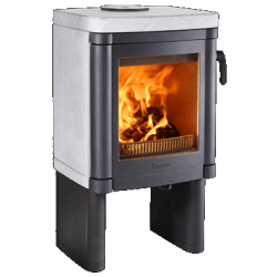 Plieninė krosnelė Nibe Contura 52T, juoda, iki 5 kW