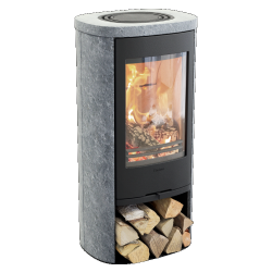 Plieninė krosnelė Nibe Contura 820T, juoda, 3 - 7 kW