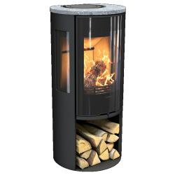 Plieninė krosnelė Nibe Contura 556:3G Style, juoda, 3 - 7 kW