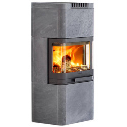 Plieninė krosnelė Nibe Contura 26T Low, pilka, 3 - 9 kW