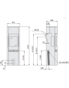 Plieninė krosnelė Nibe Contura 596G Style, 3 - 7 kW