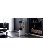 Plieninė krosnelė Nibe Contura 556:1 G Style, balta, 3 - 7 kW