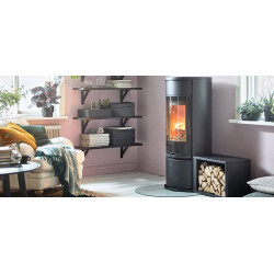 Plieninė krosnelė Nibe Contura C610:4 G Style, juoda, 3 - 9 kW