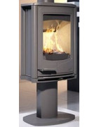 Ketinė krosnelė Seguin JADE, pilka, iki 7 kW, ant kojos