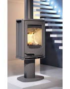 Ketinė krosnelė Seguin JADE, pilka, iki 7 kW, ant kojos