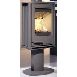 Ketinė krosnelė Seguin JADE, pilka, iki 7 kW, ant kojos