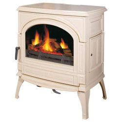 Ketinė krosnelė Seguin TOPAZE, kreminė, su oro padavimu iš lauko