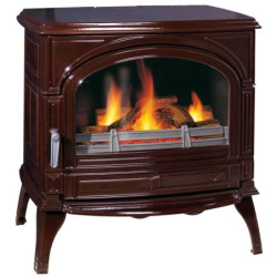 Ketinė krosnelė Seguin TOPAZE, ruda, su oro padavimu iš lauko