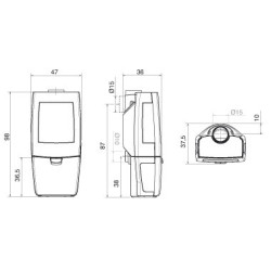 Ketinė krosnelė Seguin Emeraude 4, juoda, 7 kW