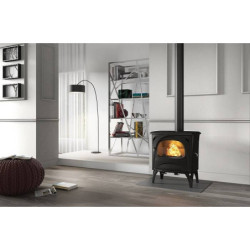 Ketinė krosnelė Seguin Aurore, antracito spalvos, iki 9 kW