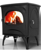 Ketinė krosnelė Seguin Aurore, juoda, iki 9 kW