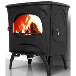 Ketinė krosnelė Seguin Aurore, juoda, iki 9 kW