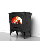 Ketinė krosnelė Seguin Aurore, juoda, iki 9 kW