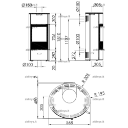 Plieninė krosnelė Spartherm Selection Senso L, iki 9.1 kW