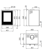 Plieninė krosnelė Spartherm Linear Module XS, 4.2 - 5.2 kW
