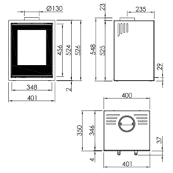 Plieninė krosnelė Spartherm Linear Module XS, 4.2 - 5.2 kW